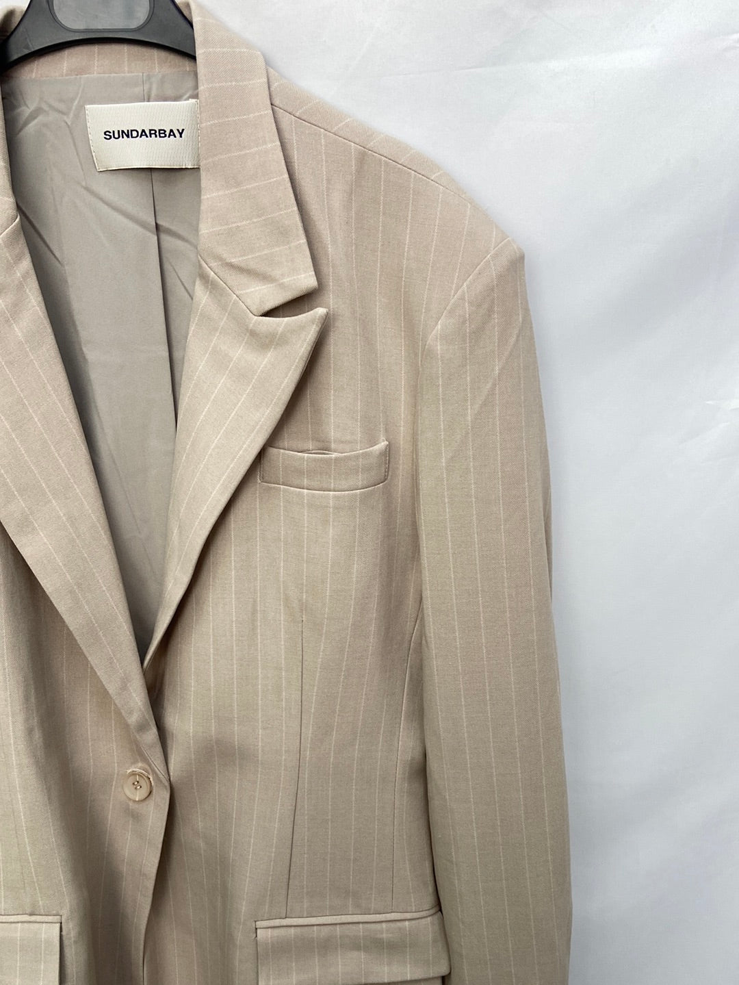 SUNDAYBAY.Chaqueta oversized estilo blazer beige T.M