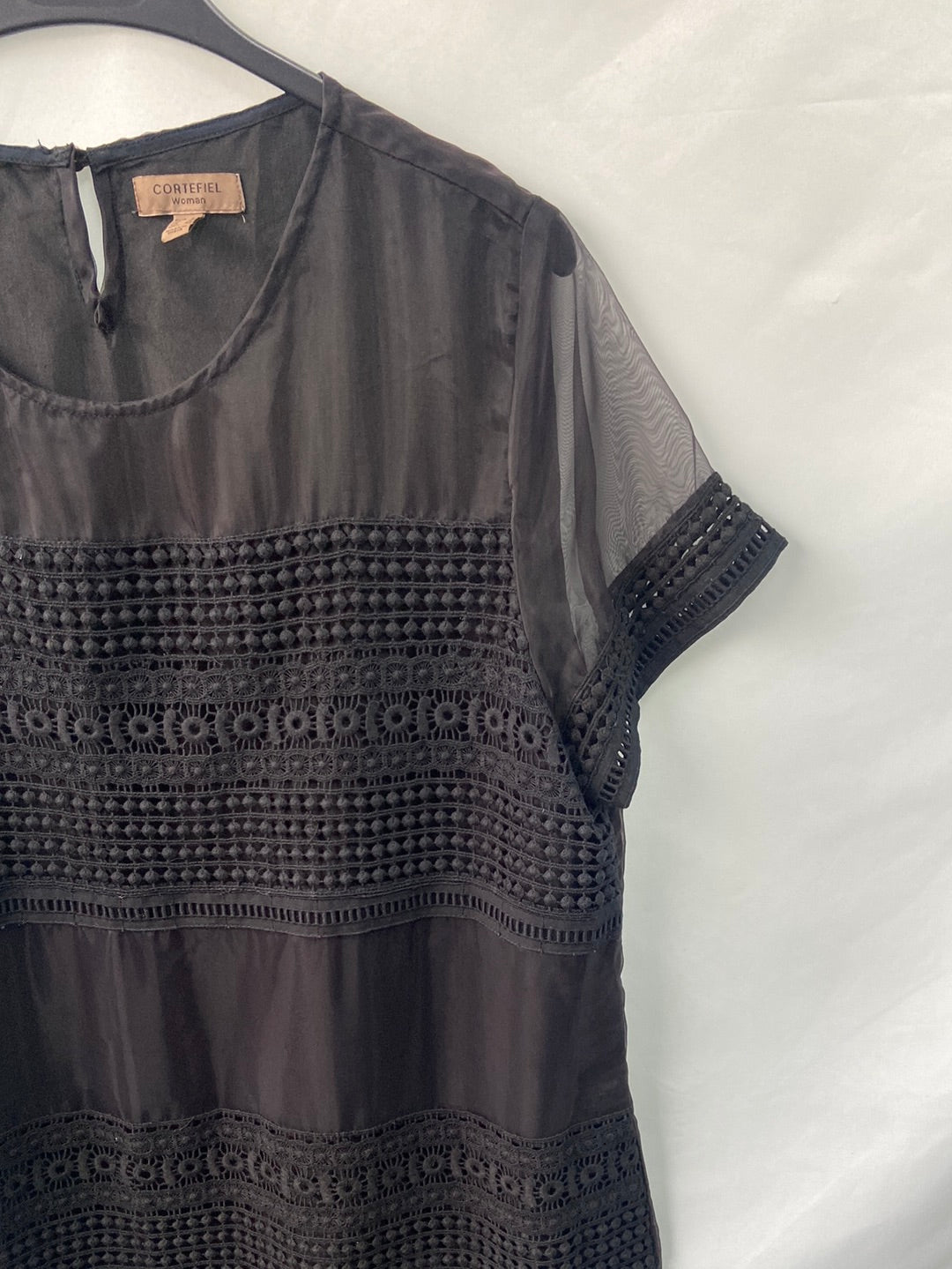 CORTEFIEL. Black dress, size XL