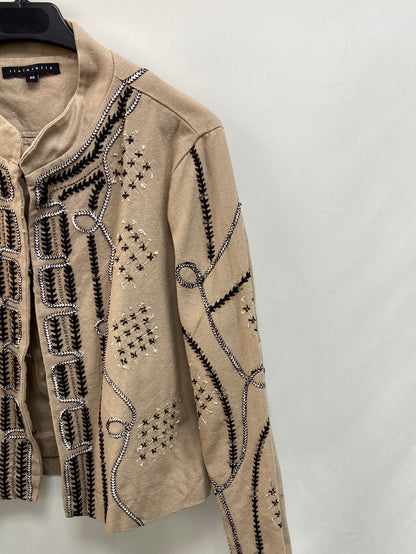 TINTORETTO.Chaqueta beige bordada T.40 (S)