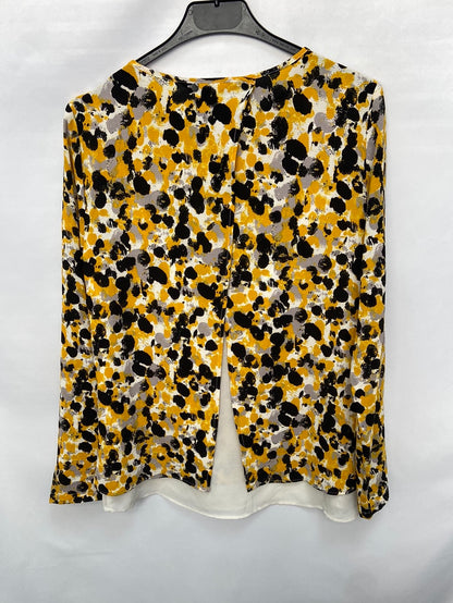 OTHERS. TS double texture multi-print blouse