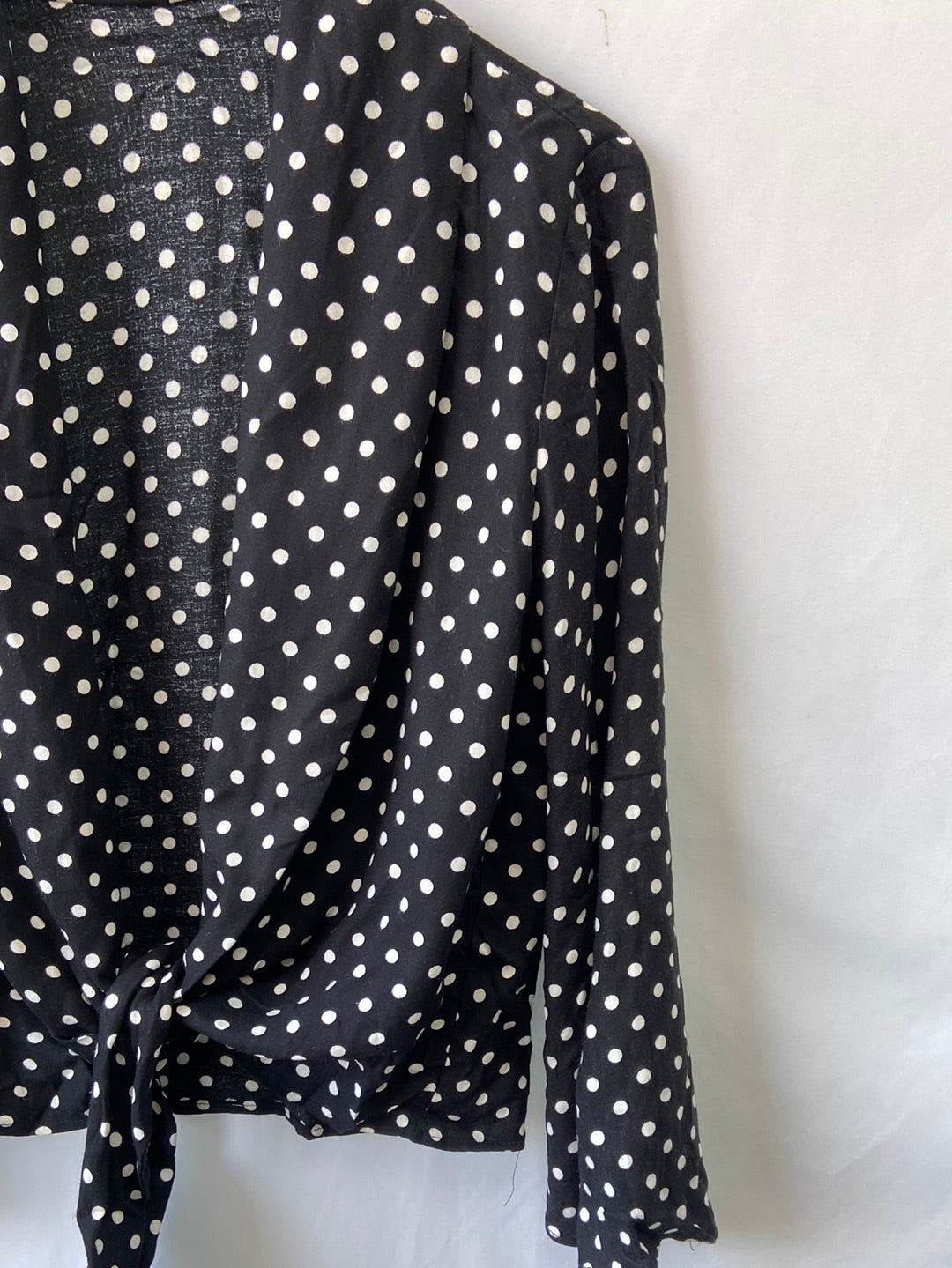 ZARA.Blusa lazada lunares T.XS