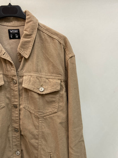 LEFTIES.Sobrecamisa beige pana T.S