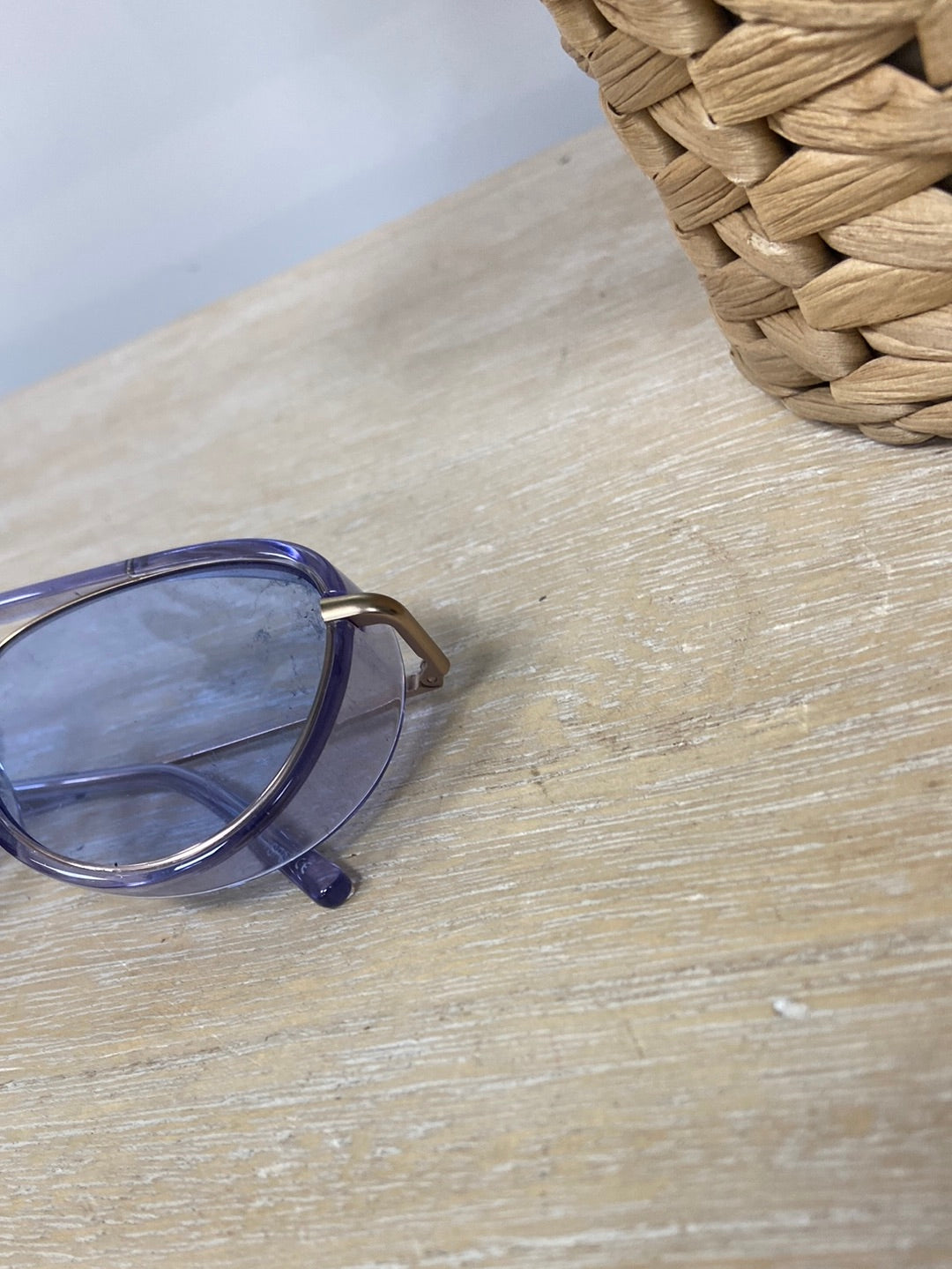 Gafas de sol azules retro