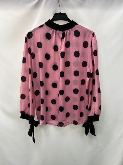 SENSE.Pink polka dot blouse TM