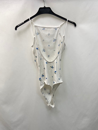 H&M.Body punto blanco halter T.XS