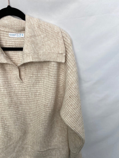 PRIMARK.Beige polero sweater TL