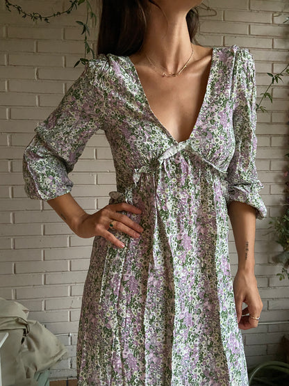 Vestido largo flores T.34/36