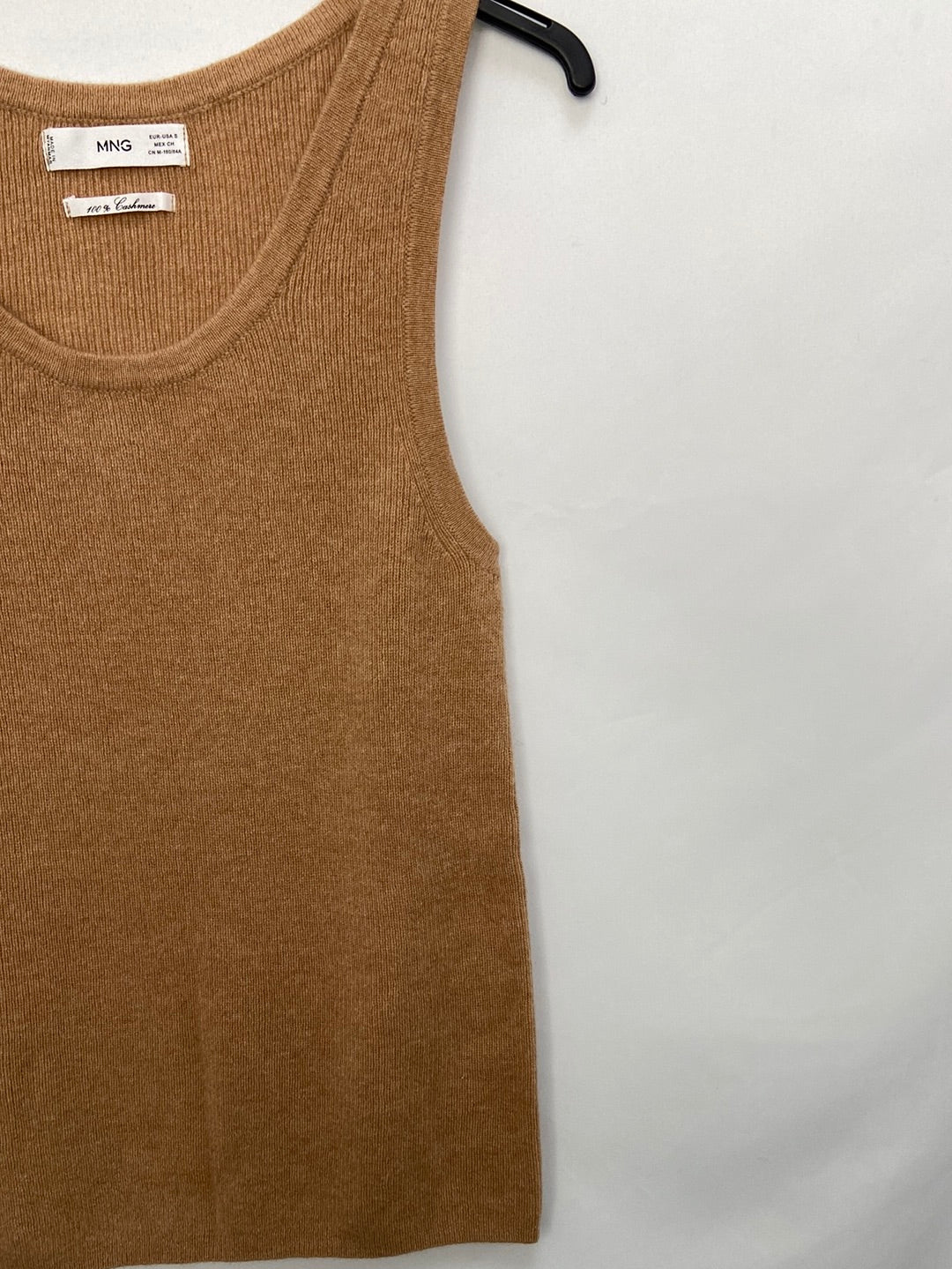 MANGO.Top cashemere camel t.s