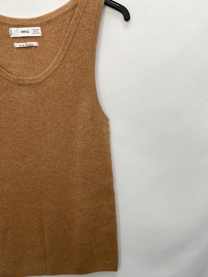 MANGO.Top cashemere camel t.s