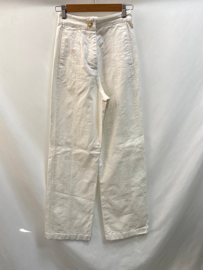 MASSCOB.Pantalones anchos blancos T.34
