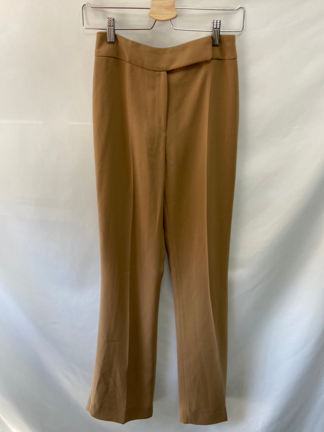 PEDRO DEL HIERRO. Camel pleated trousers, size 36
