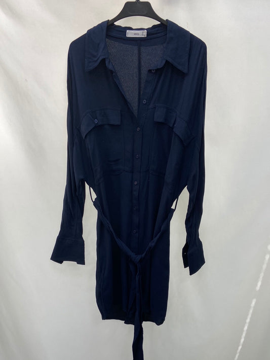 MANGO.Blue shirt dress TL