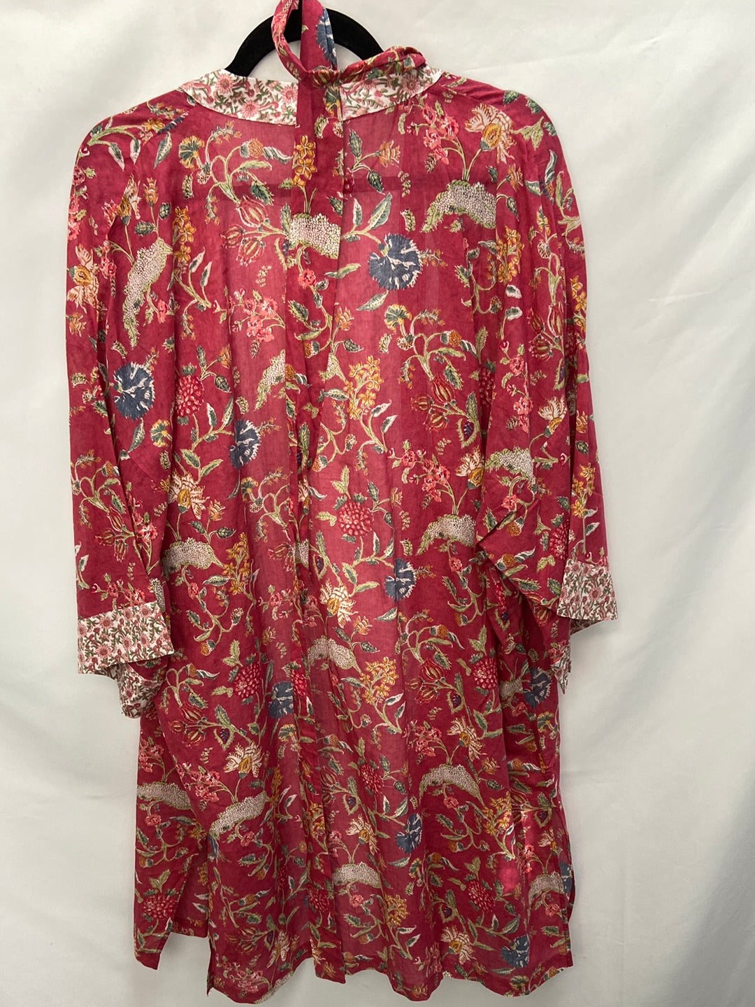 OYSHO.Pink floral kimono Ts/m