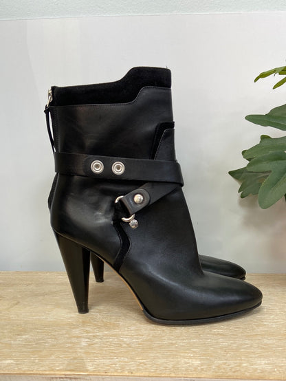 ISABEL MARANT.Botas negras doble textura T.39