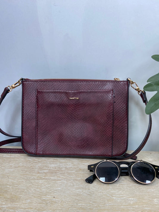 PARFOIS.Burgundy shoulder bag