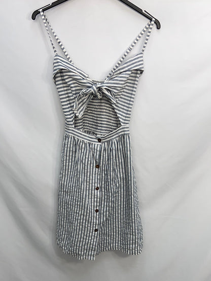 OTRAS.Vestido rayas escote nudo T.s