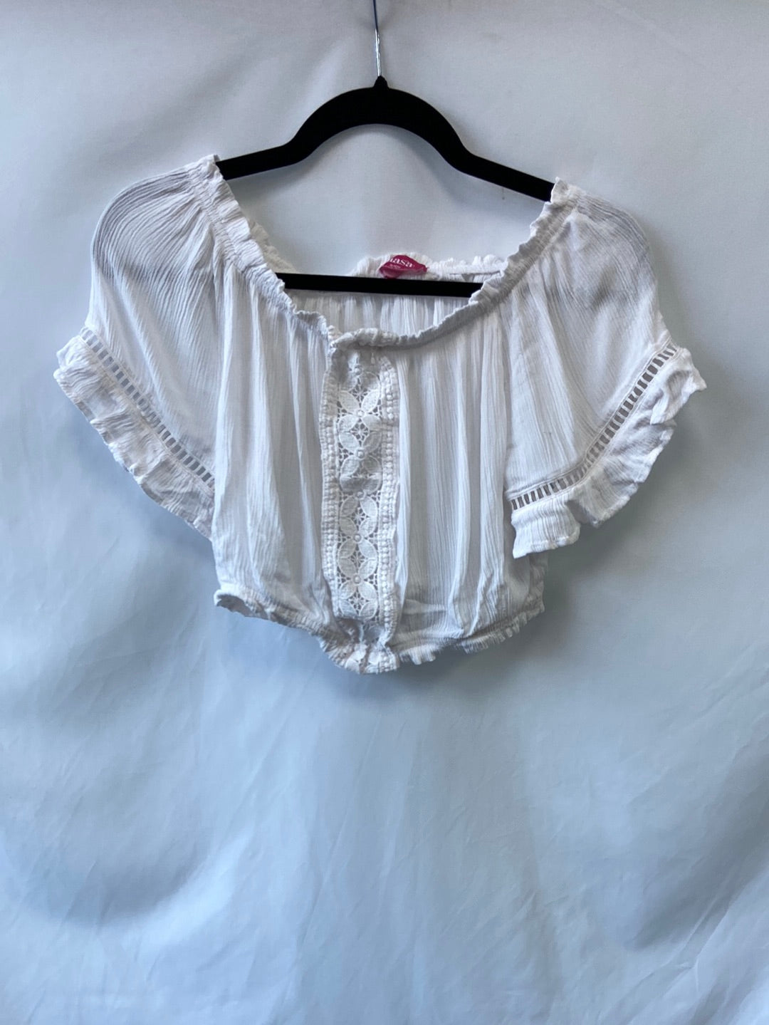 OTRAS.Croptop blanco T.S