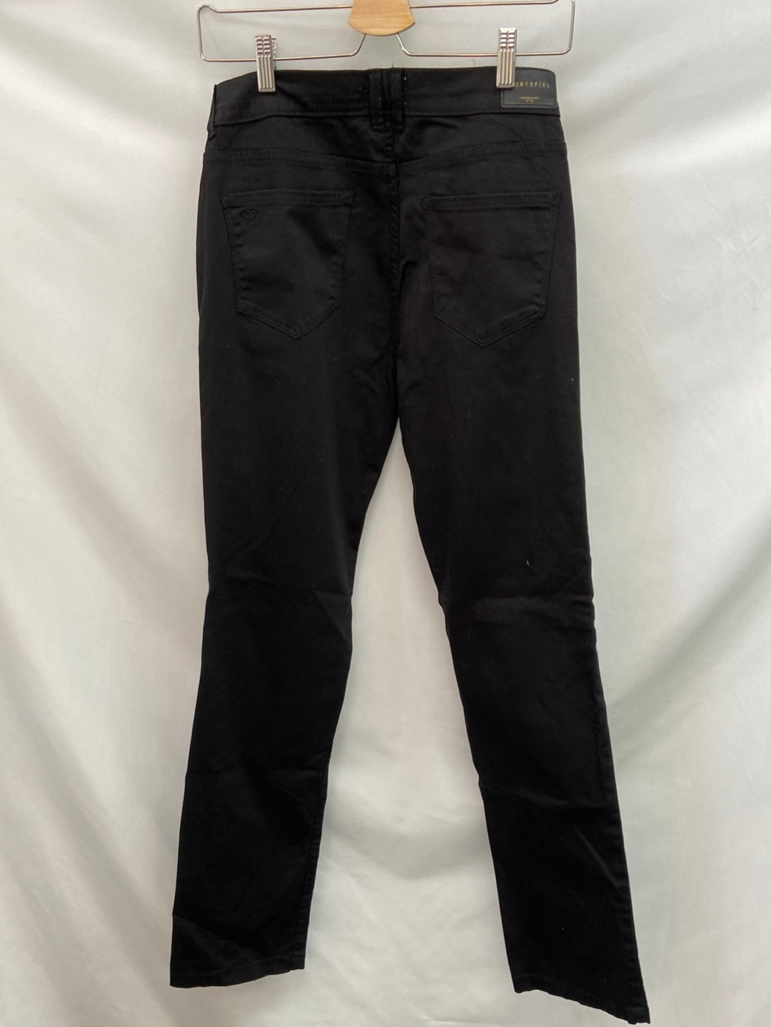 CORTEFIEL. Black straight-leg trousers, size 40
