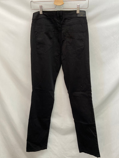 CORTEFIEL. Black straight-leg trousers, size 40