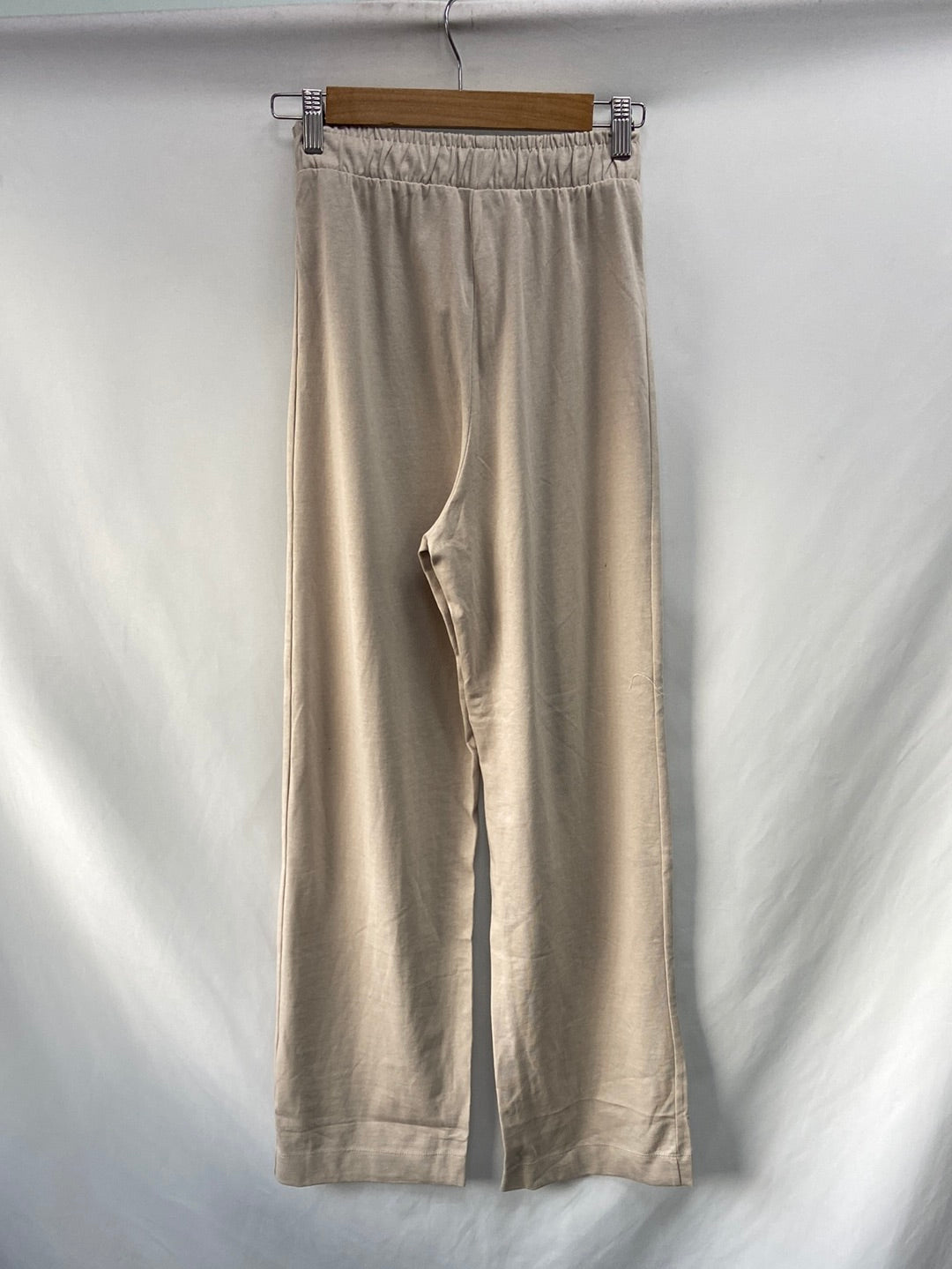 ZARA.Pantalones beiges punto T.s