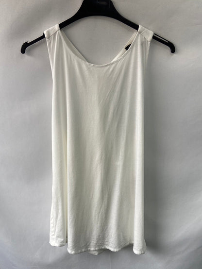 MASSIMO DUTTI. White top with back, size M