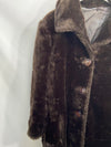 OTROS.Abrigo marrón pelo sobre tico T.46 (xl) (vintage)
