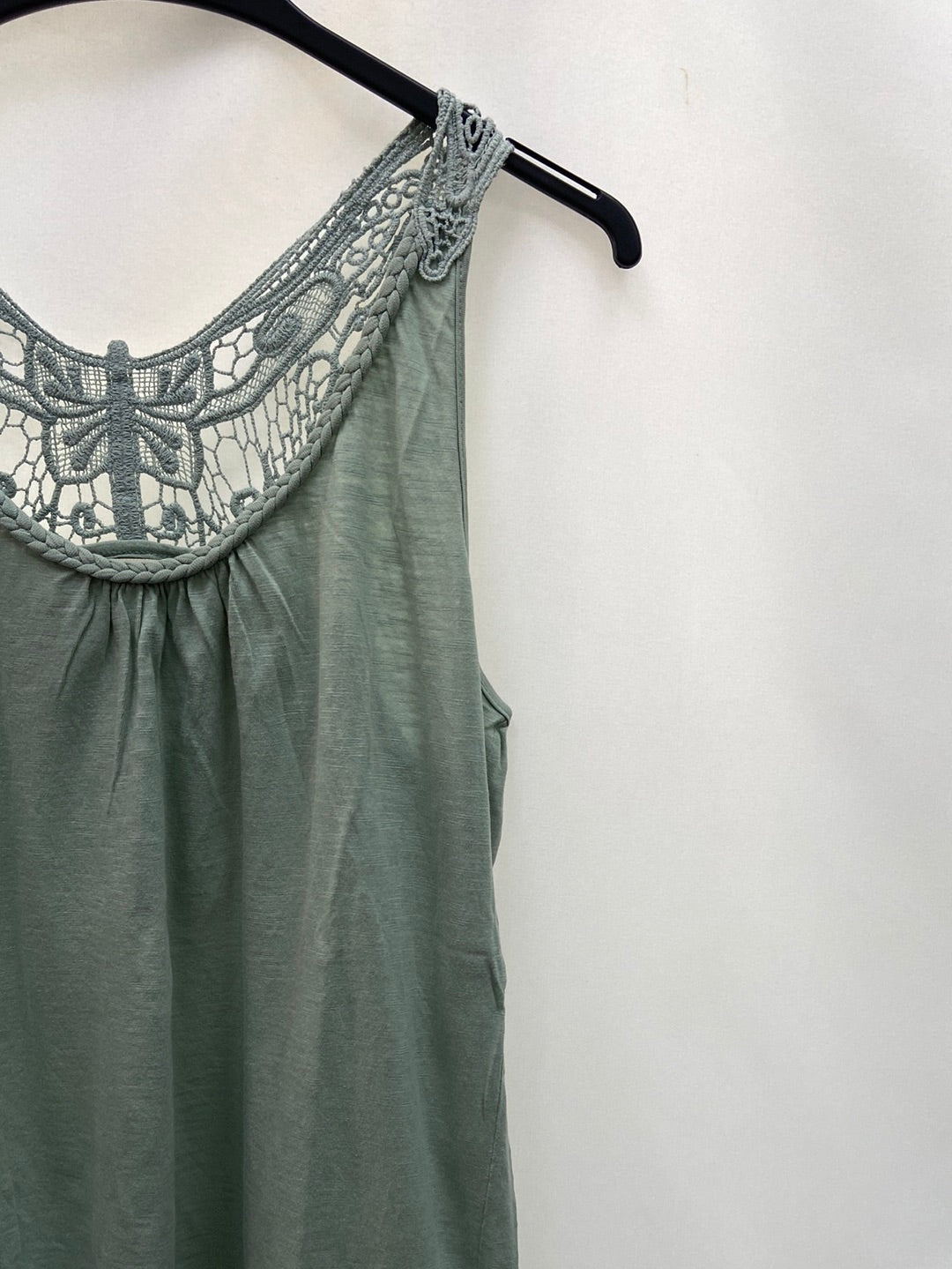 SFERA.Top verde encaje T.L