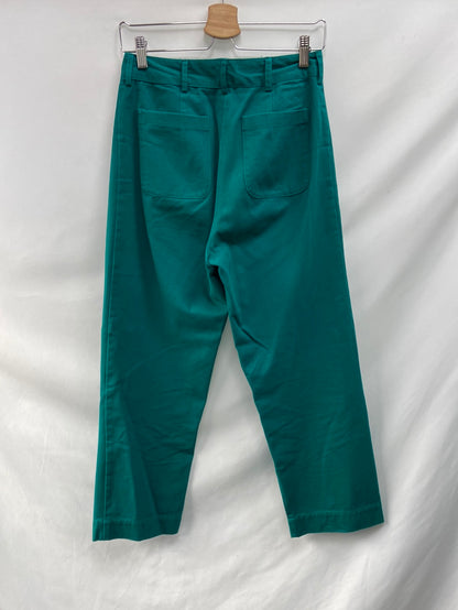 JOLIE JOLIE. Pantalón ancho verde T.38