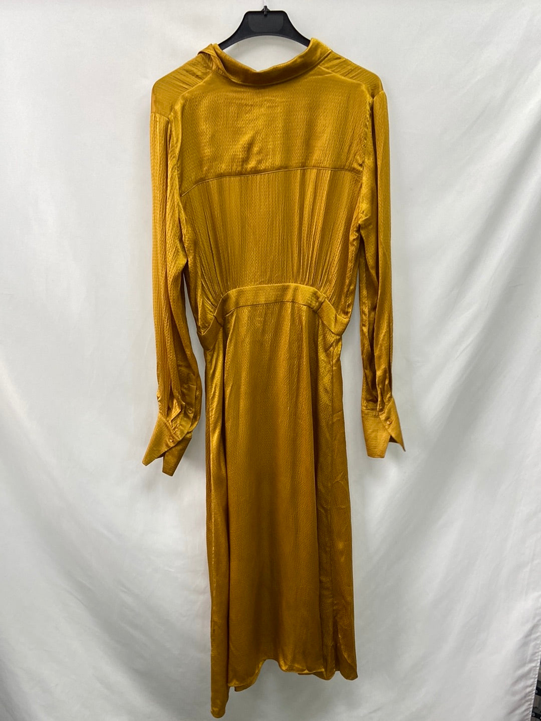&amp;OTHER STORIES.Yellow satin dress S.38