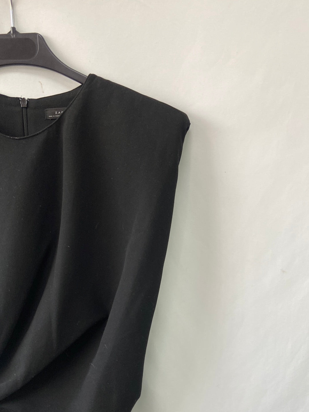 ZARA.Vestido midi fruncido T.S