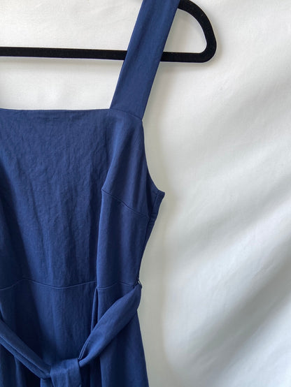 MANGO.Vestido midi azul T.S