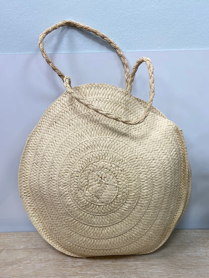 OTHERS.Round raffia bag