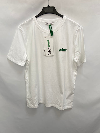 ZARA.Camiseta blanca básica  T.s prince