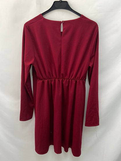 VALENTINA. Vestido burdeos T.l