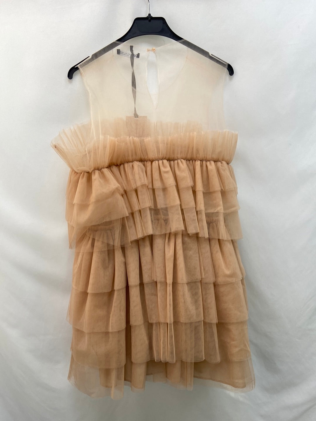 ZARA. Vestido rosa tull T.L