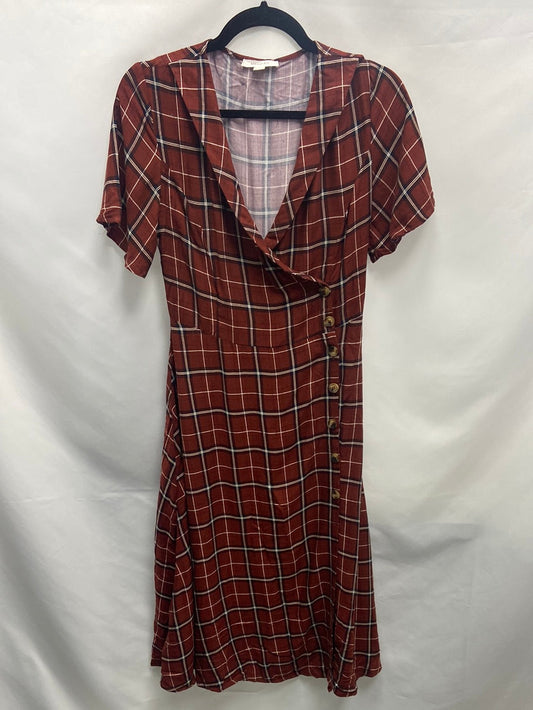 SPRINGFIELD. Vestido cuadros cruzado t.38