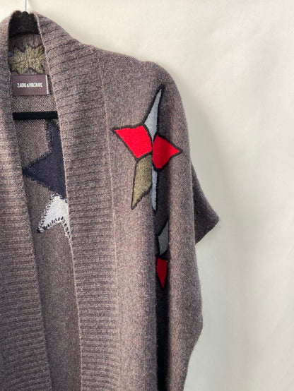 ZADIG & VOLTAIRE.Cárdigan sin mangas dibujos TU