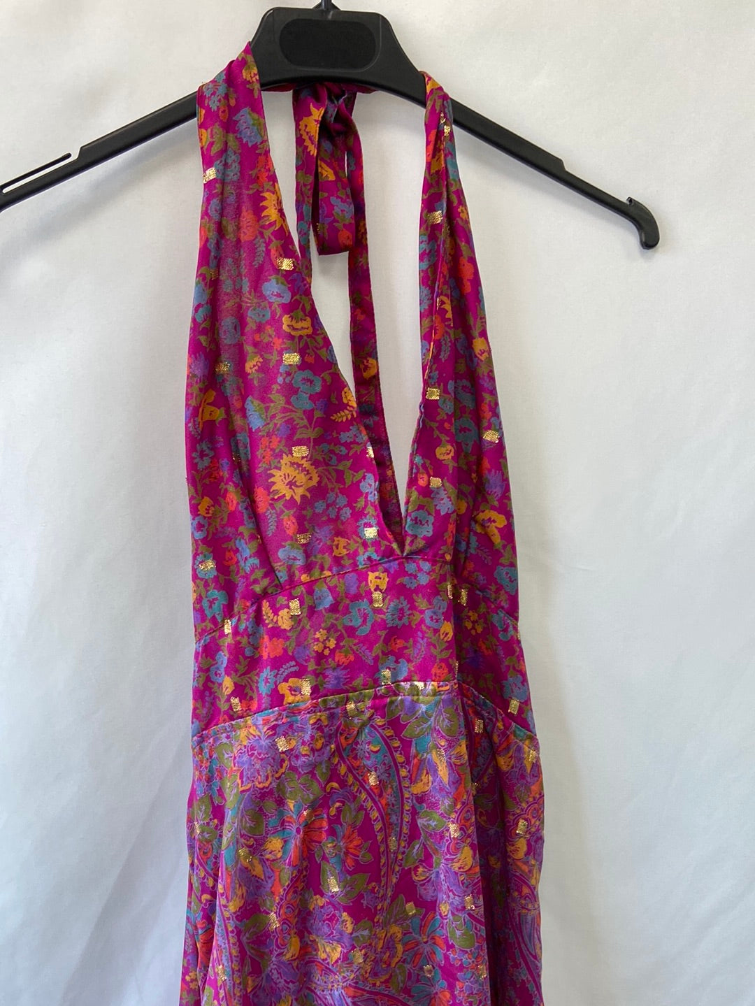 OTRAS.Top/vestido seda largo asimétrico TU(s/M)