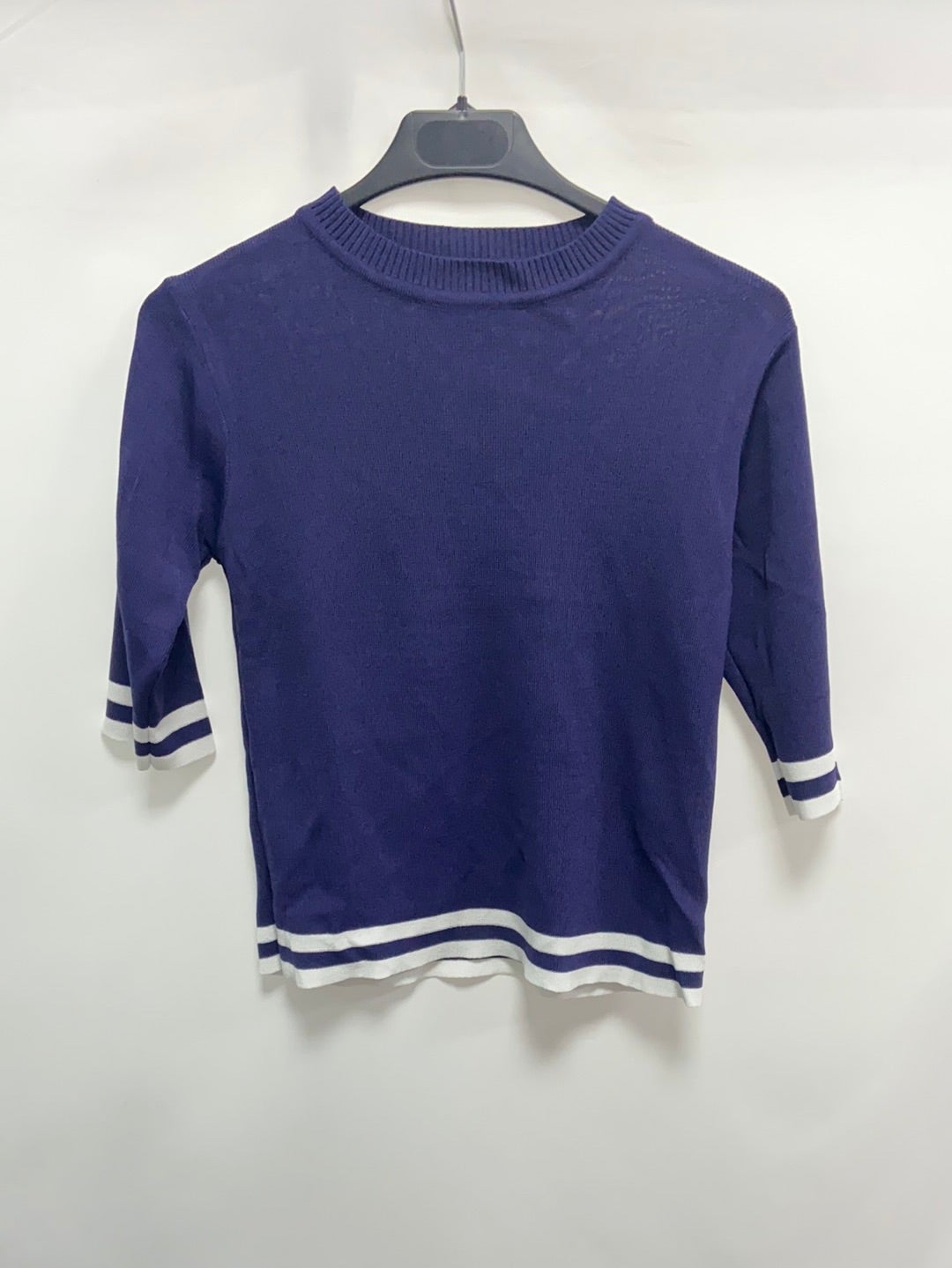 TERIA YABAR. Camiseta punto azul T.s