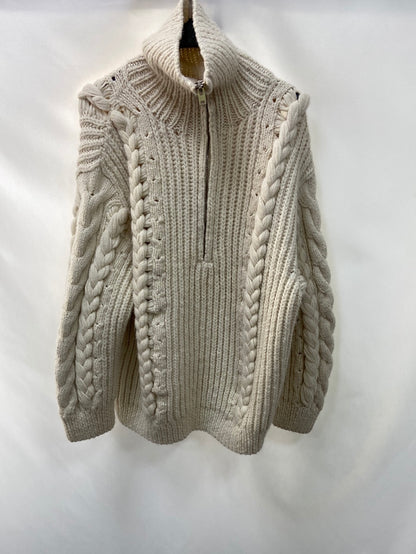 IRO.Beige oversized alpaca TS sweater