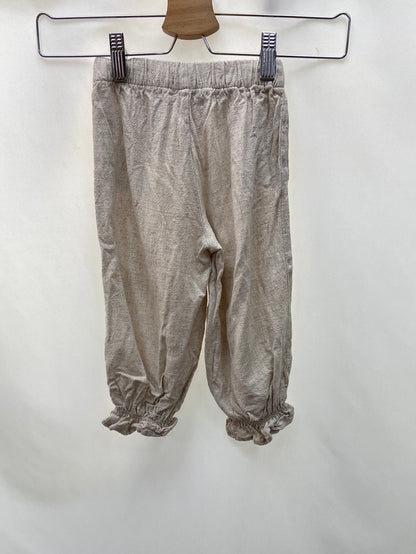 BITRIX KIDS. Beige Linen Trousers Size 3-4 years