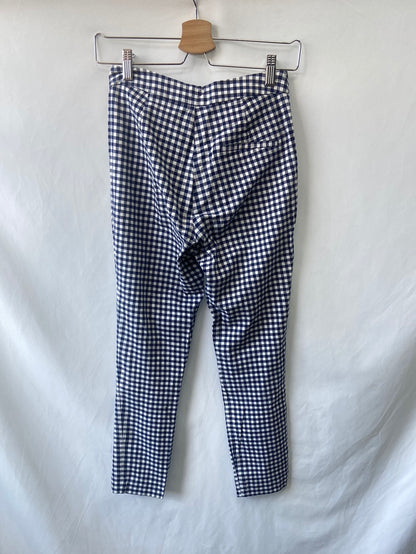 ZARA. Pantalones cuadros Vichy T.XS