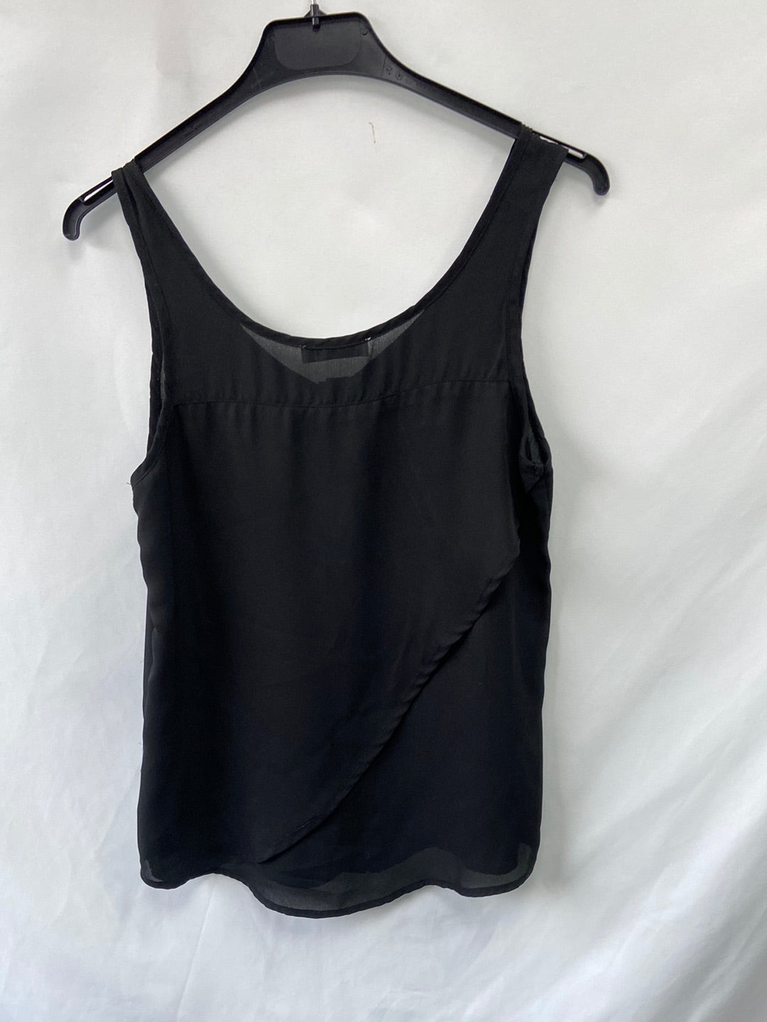 OKEYSI.Top/blusa negra botones T.s