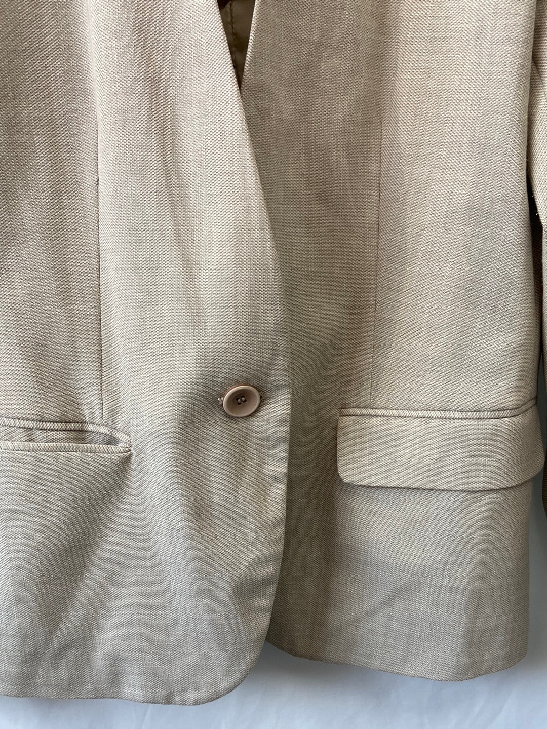ZARA.Blazer Beige linen T.40 (m)