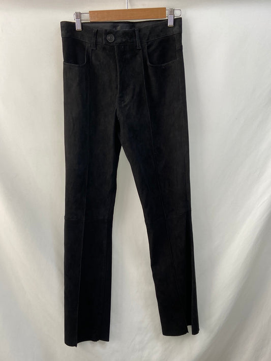 ZARA.Suede trousers with TM seams