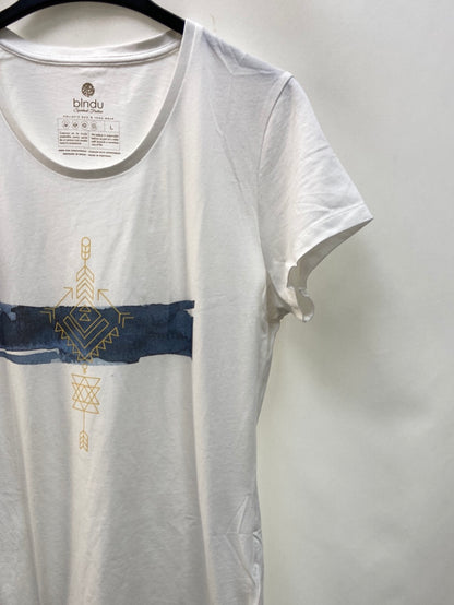 BINDU.White T-shirt drawing Tl
