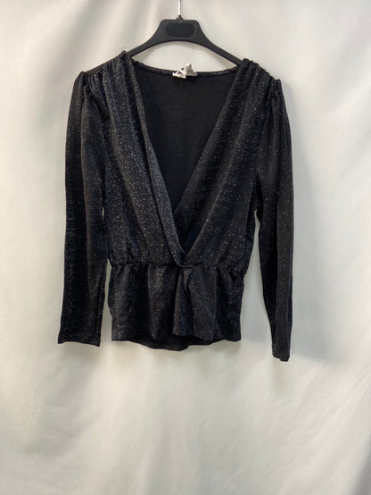 MarketBIMBA Y LOLA.Top negro hilos T.M