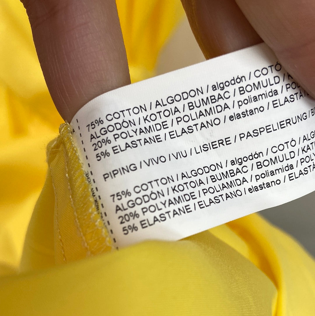 MANGO. vestido largo amarillo  T.M