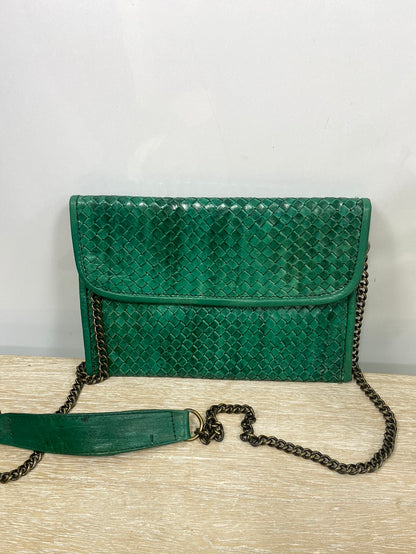 OTRAS.Bolso piel verde