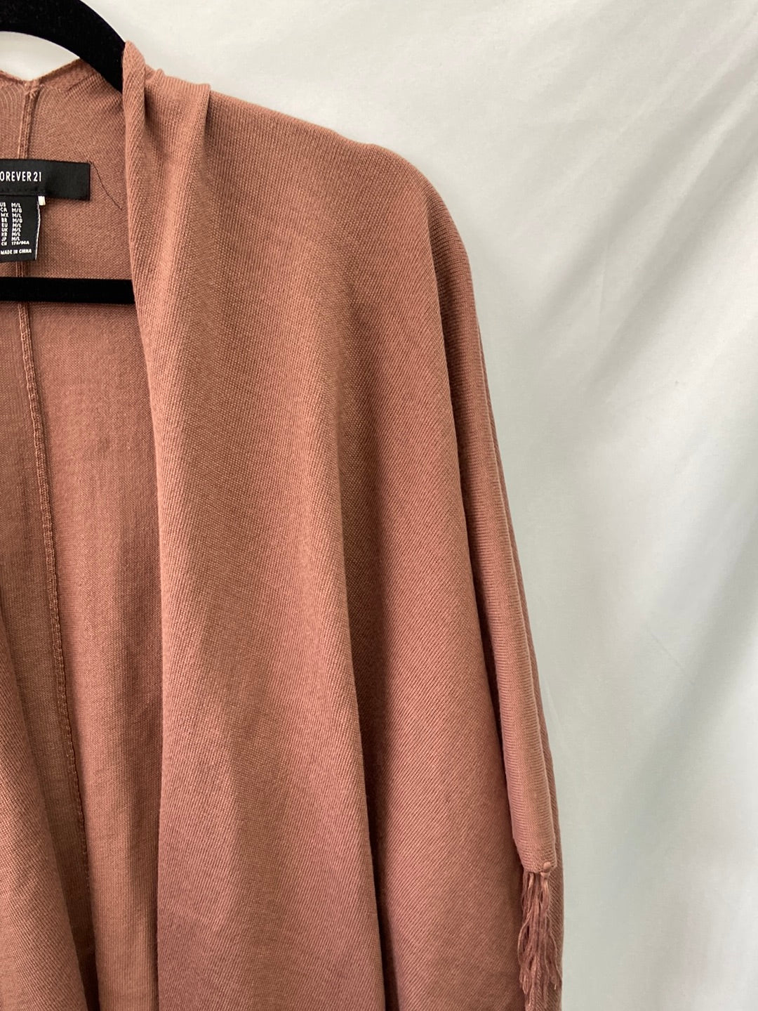 FOREVER21.Bufanda estilo poncho  nude T.M/L